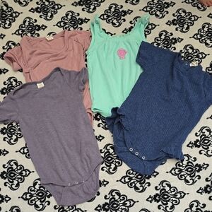 kate quinn Ribbed Bodysuit Set in Mint, Dusty Pink, Lavender & Navy